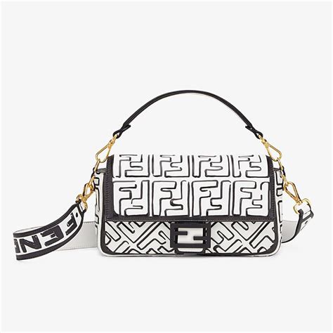 fendi white bags|fendi black and white bag.